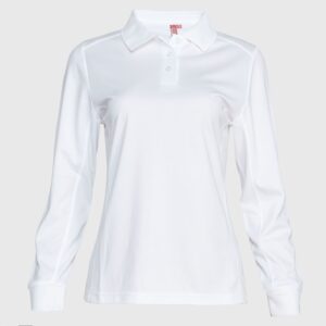 Polera Dry Fit Cuello Camisero Manga Larga Dama
