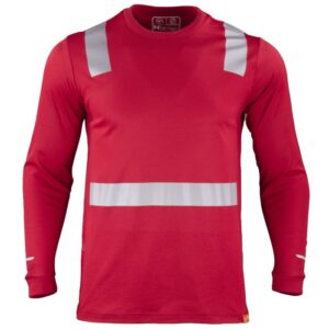 Polera Hibrida con Cinta Reflectiva Manga Larga Hombre