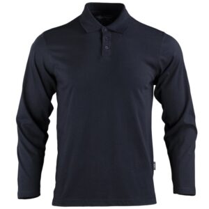 Polera con cuello DryFresh Smooth® 60% Algodón Manga Larga Hombre