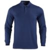 Polera con cuello DryFresh® 60% Algodón Manga Larga Hombre